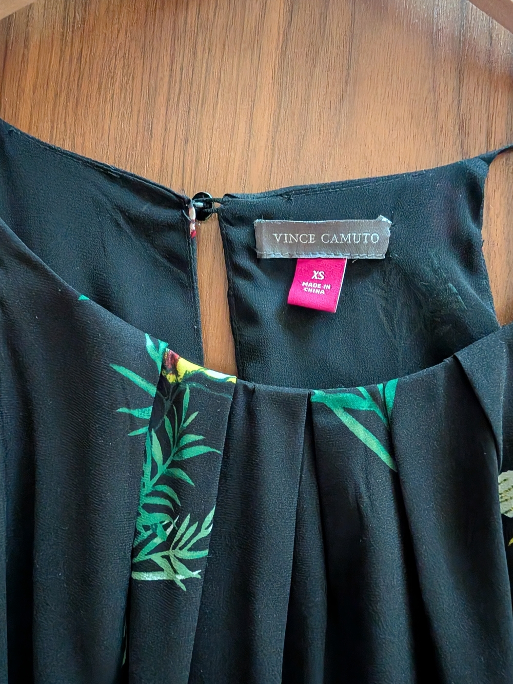 Vince Camuto Black Floral-Print Jumpsuit